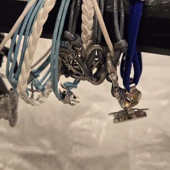 Assorted Bracelet Collection. Including Leather, cord, and metal. - Picture 11 of 11